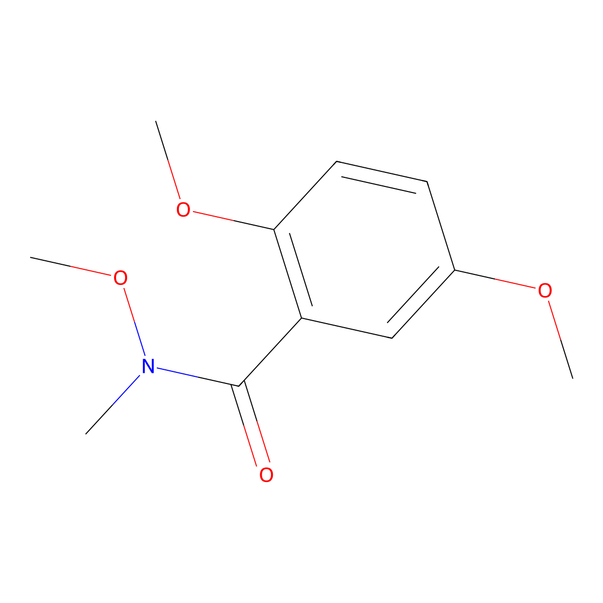 N,2,5-trimethoxy-N-methylbenzamide molecular structure, CAS 1146443-78-8