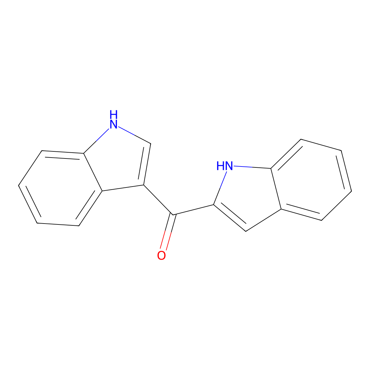 (1H-Indol-2-yl)(1H-indol-3-yl)methanone molecular structure, CAS 114648-67-8