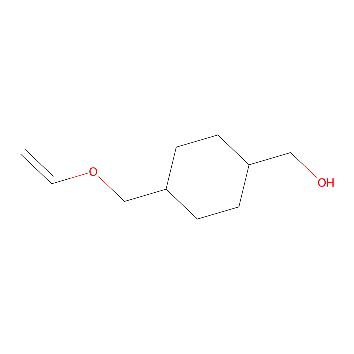 Cyclohexanemethanol, 4-[(ethenyloxy)methyl]- molecular structure, CAS 114651-37-5