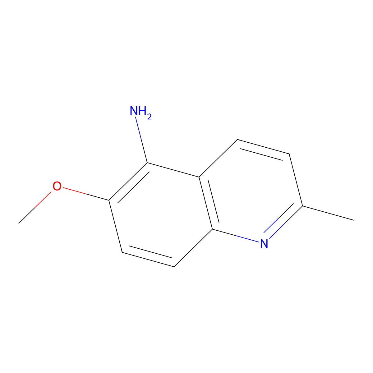 6-Methoxy-2-methylquinolin-5-amine molecular structure, CAS 114656-78-9