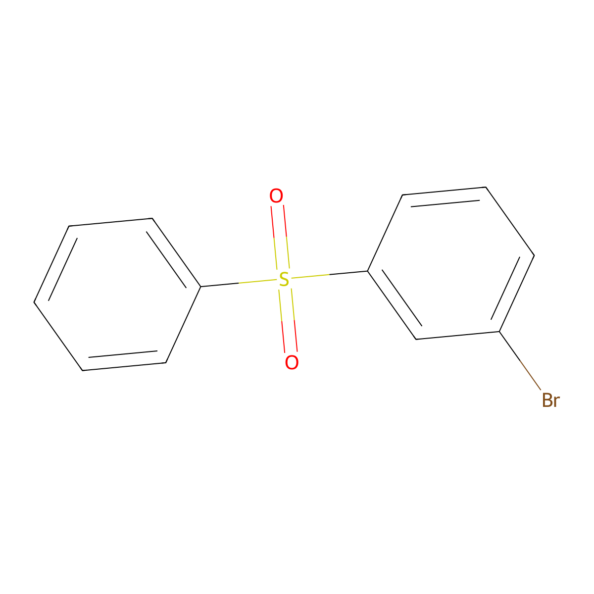 Benzene, 1-bromo-3-(phenylsulfonyl)- molecular structure, CAS 114660-03-6