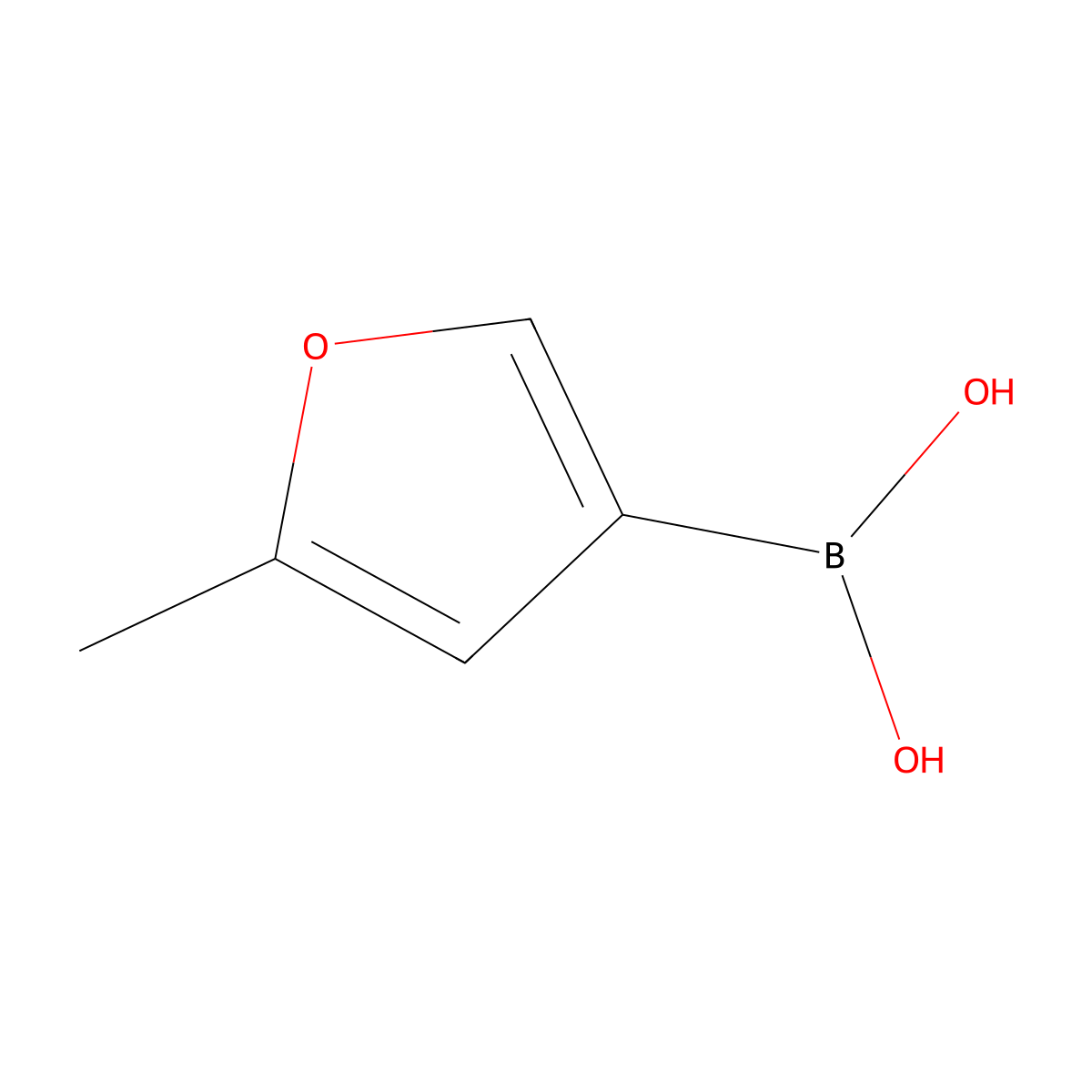 (5-Methylfuran-3-yl)boronic acid molecular structure, CAS 1146616-02-5
