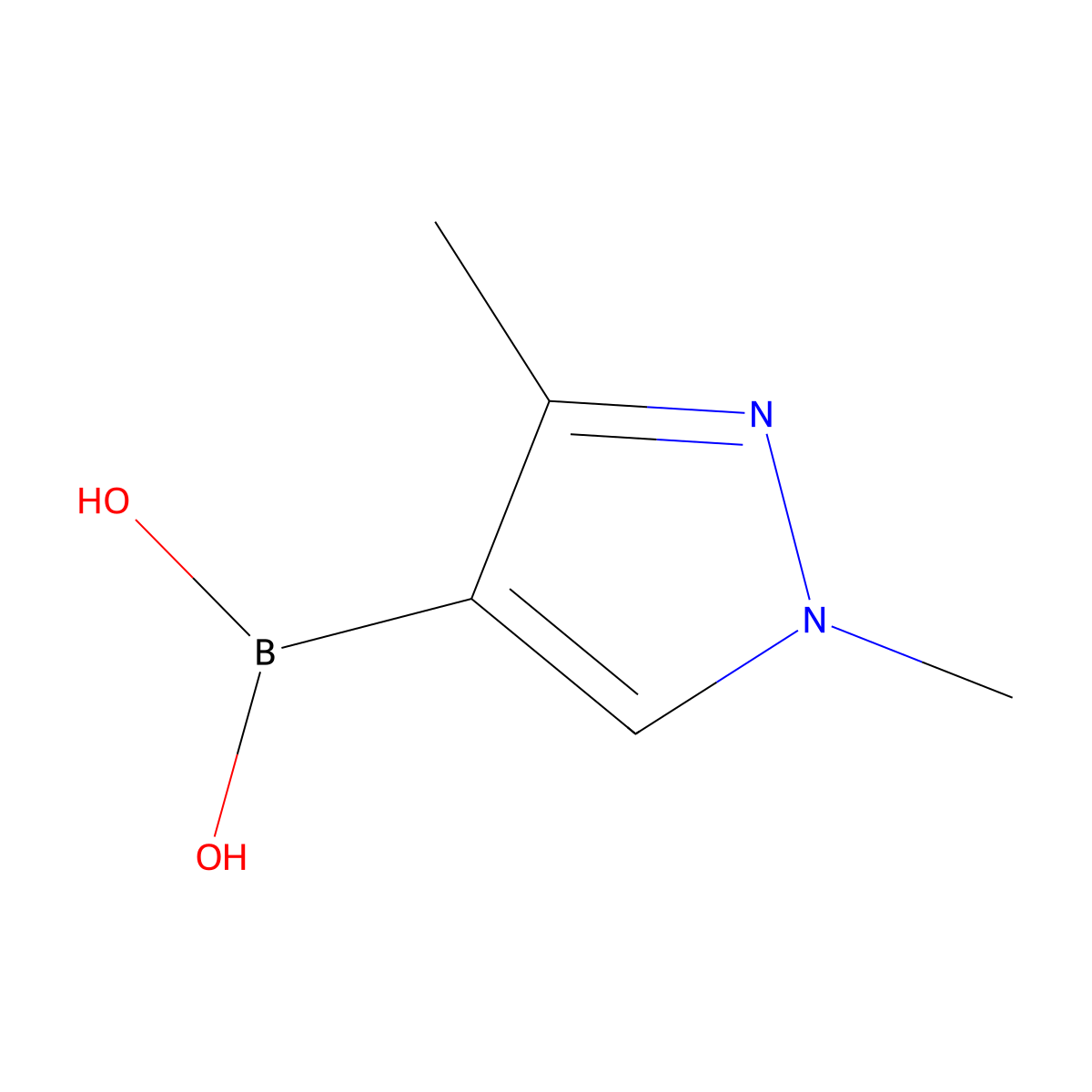 1,3-Dimethylpyrazole-4-boronic acid molecular structure, CAS 1146616-03-6