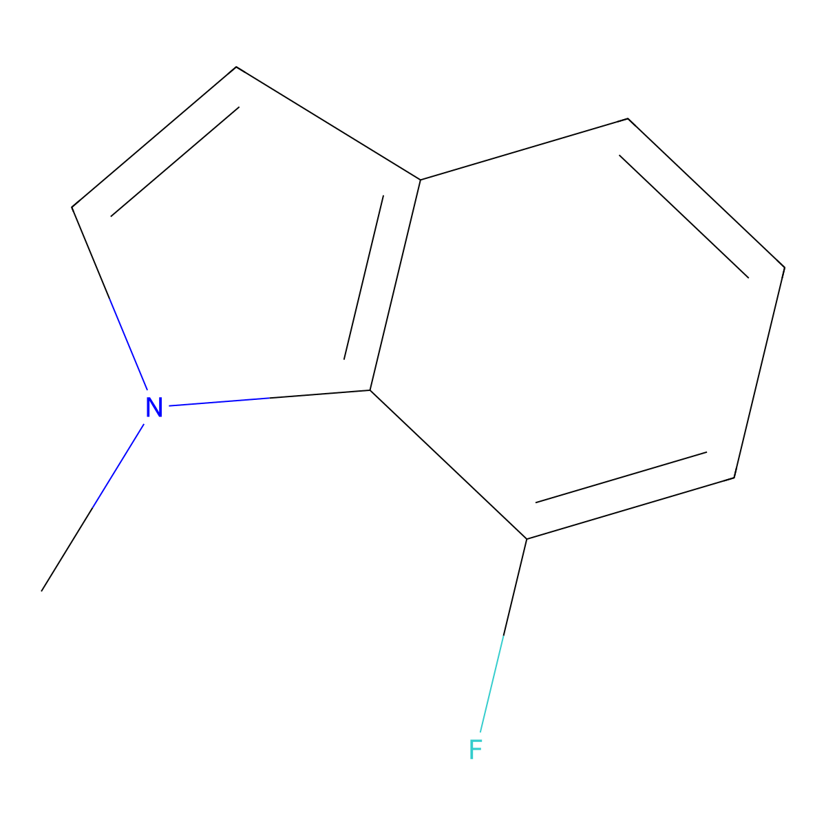 7-Fluoro-1-methyl-1H-indole molecular structure, CAS 1146637-25-3