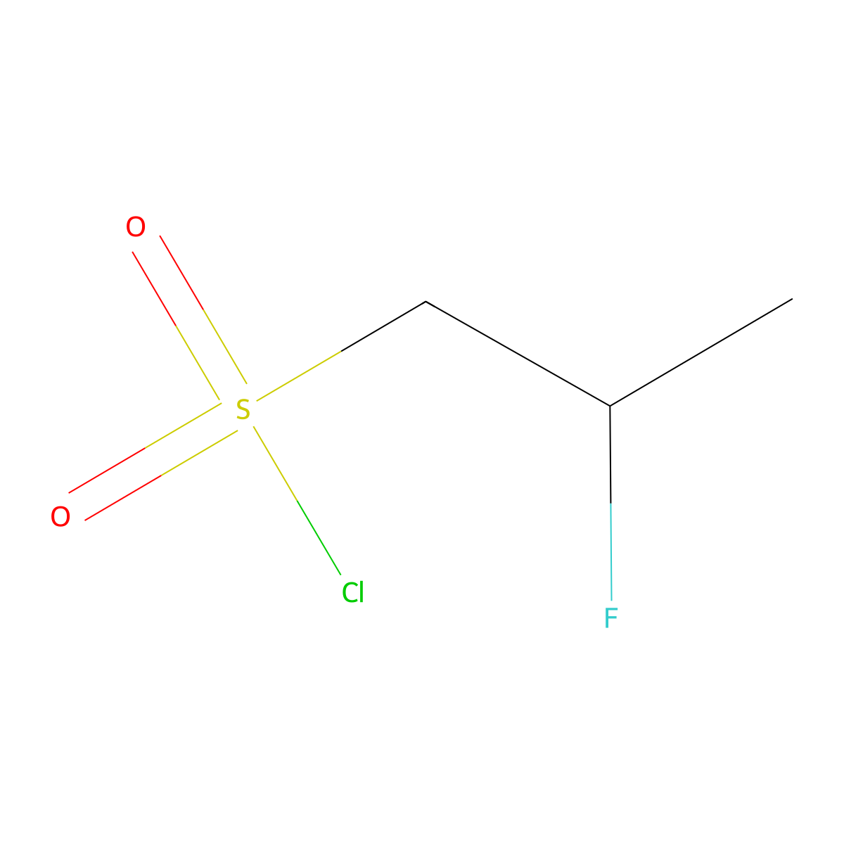 2-Fluoropropane-1-sulfonyl chloride molecular structure, CAS 1146664-21-2