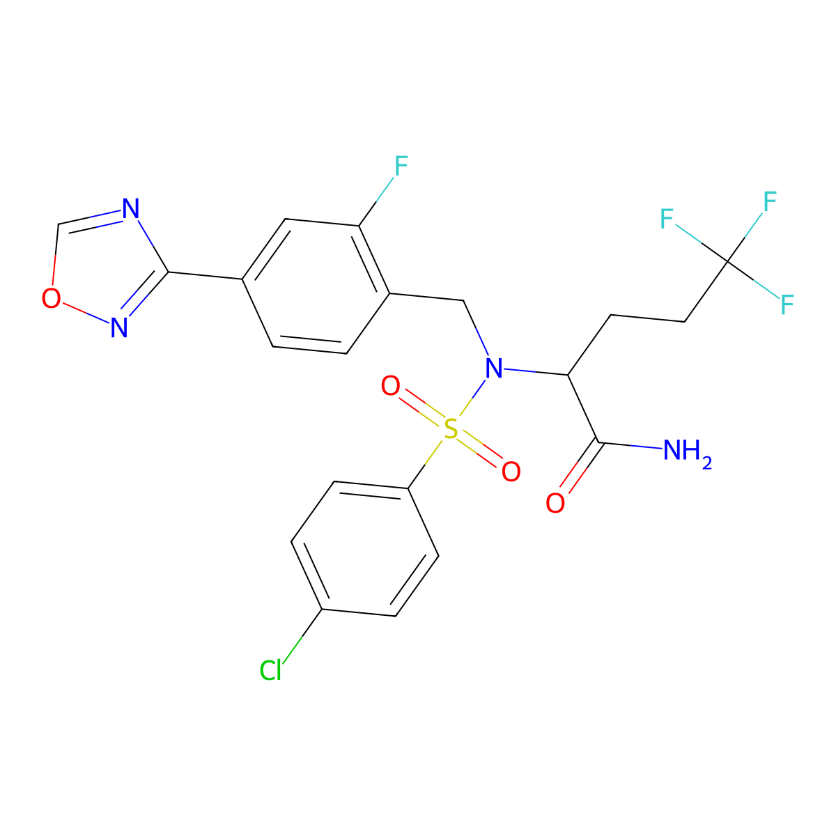Avagacestat molecular structure, CAS 1146699-66-2