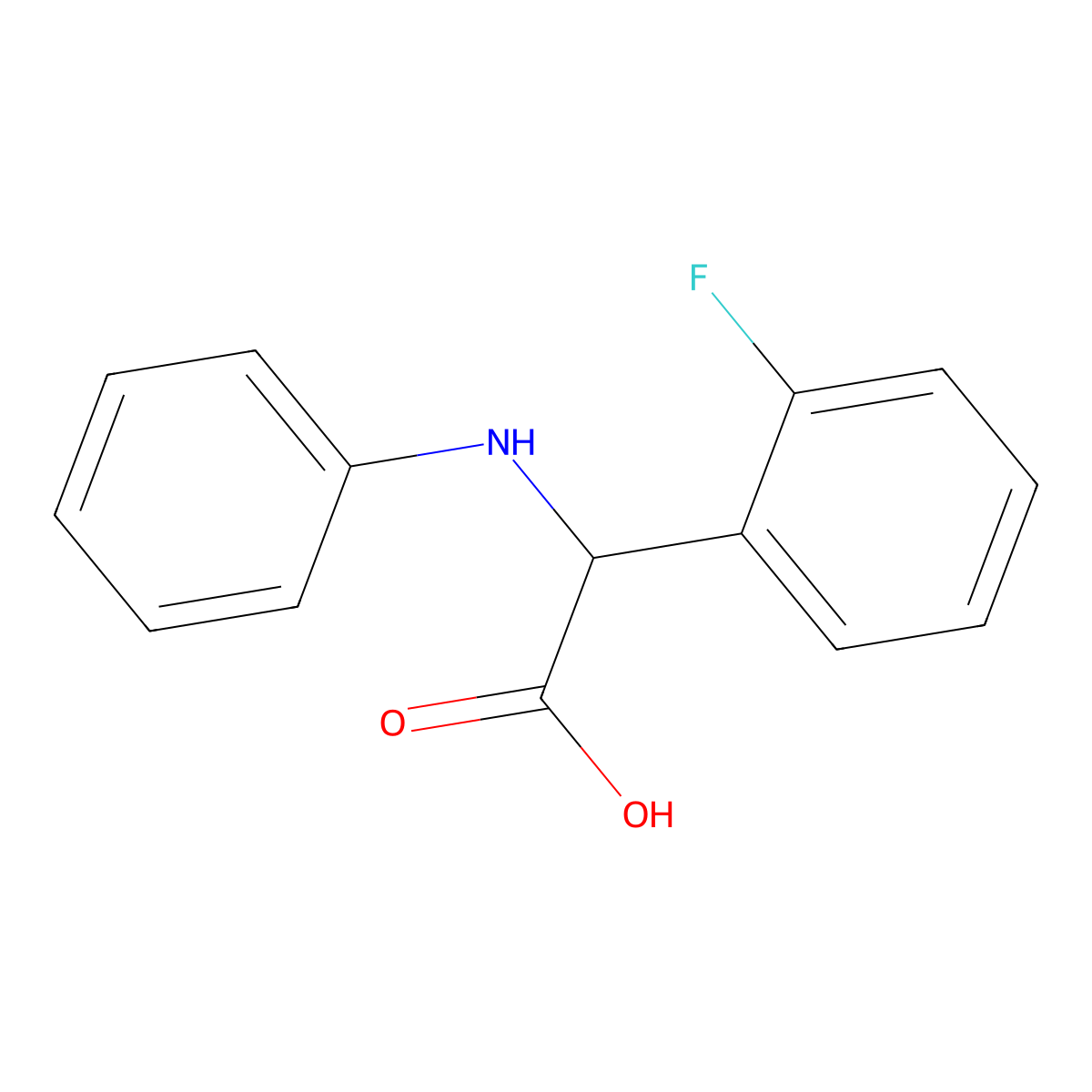 2-(2-Fluorophenyl)-2-(phenylamino)acetic acid molecular structure, CAS 1146747-23-0