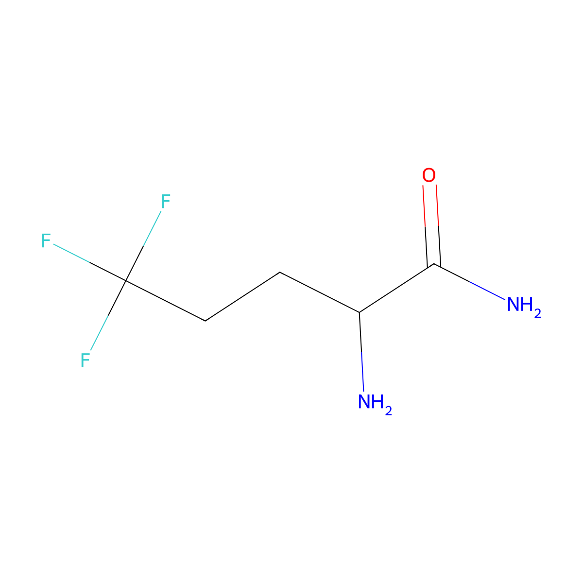 (R)-2-Amino-5,5,5-trifluoropentanamide molecular structure, CAS 1146852-37-0
