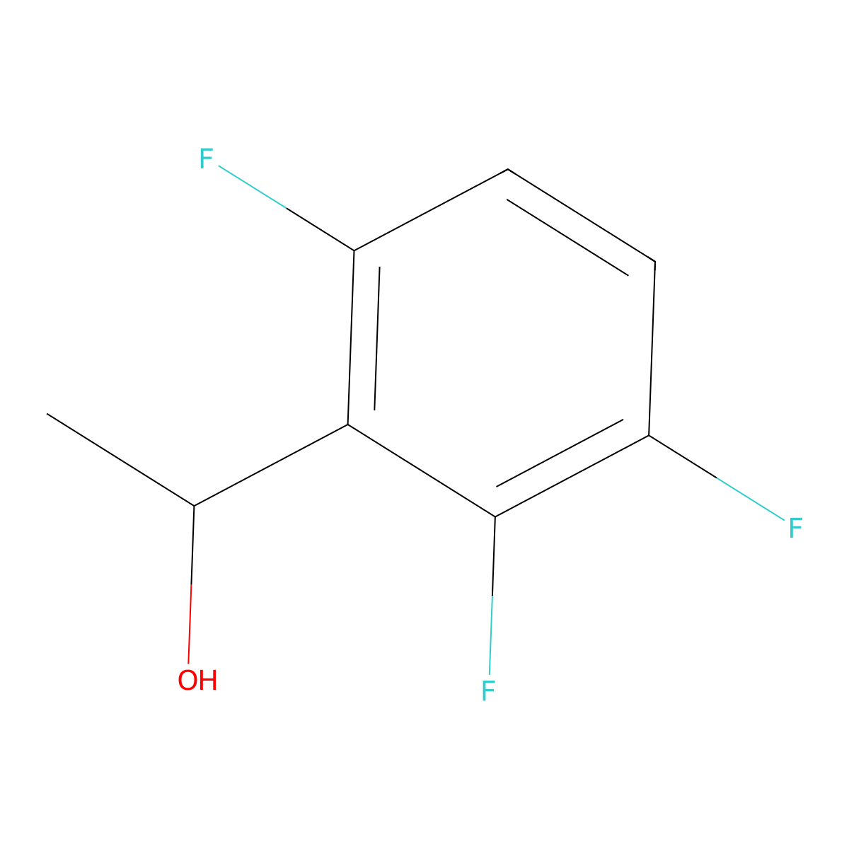 1-(2,3,6-Trifluorophenyl)ethanol molecular structure, CAS 1146853-99-7