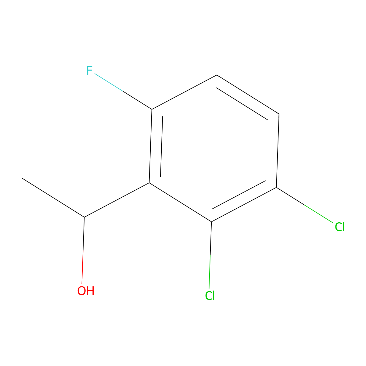 1-(2,3-Dichloro-6-fluorophenyl)ethanol molecular structure, CAS 1146854-05-8