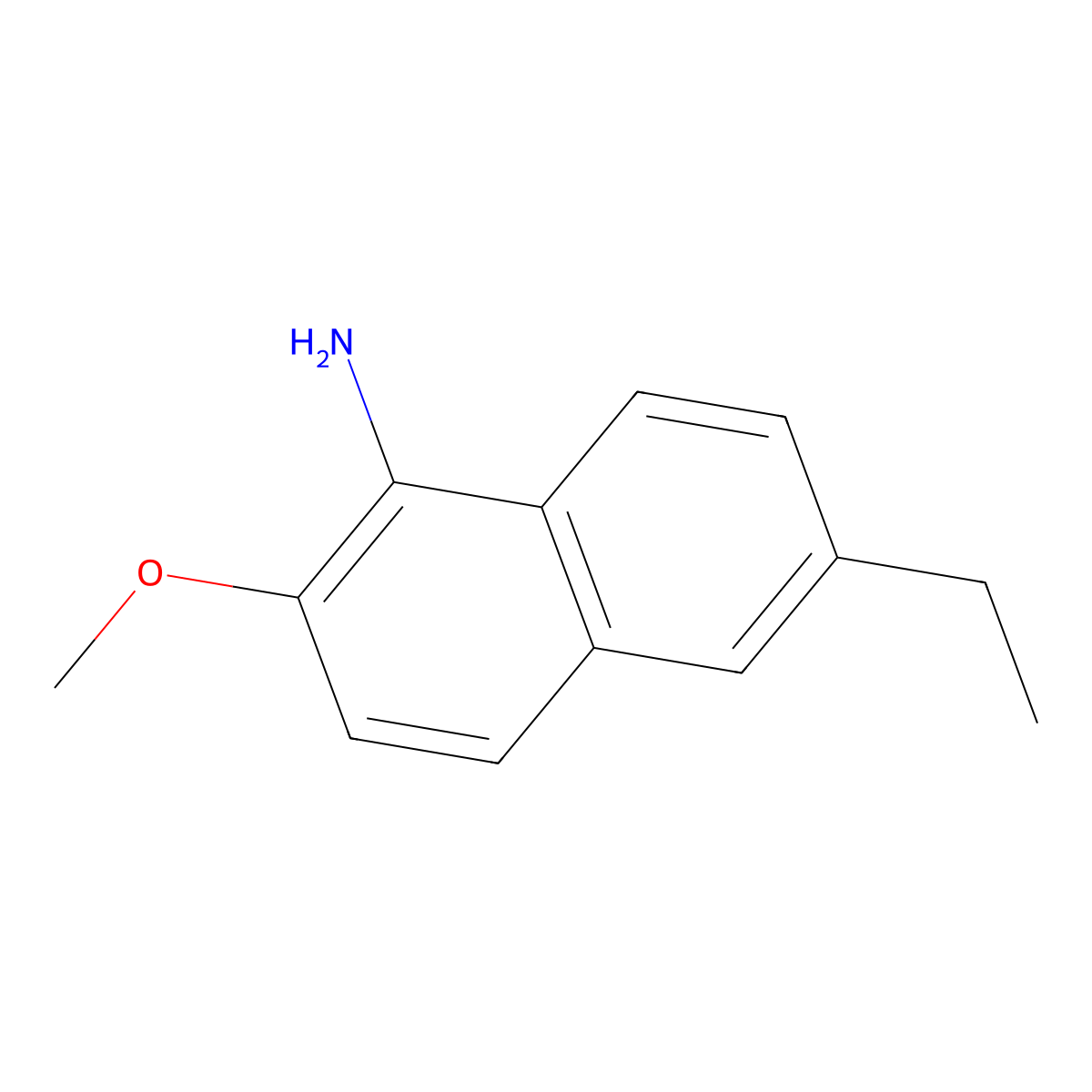 6-Ethyl-2-methoxynaphthalen-1-amine molecular structure, CAS 1146894-92-9