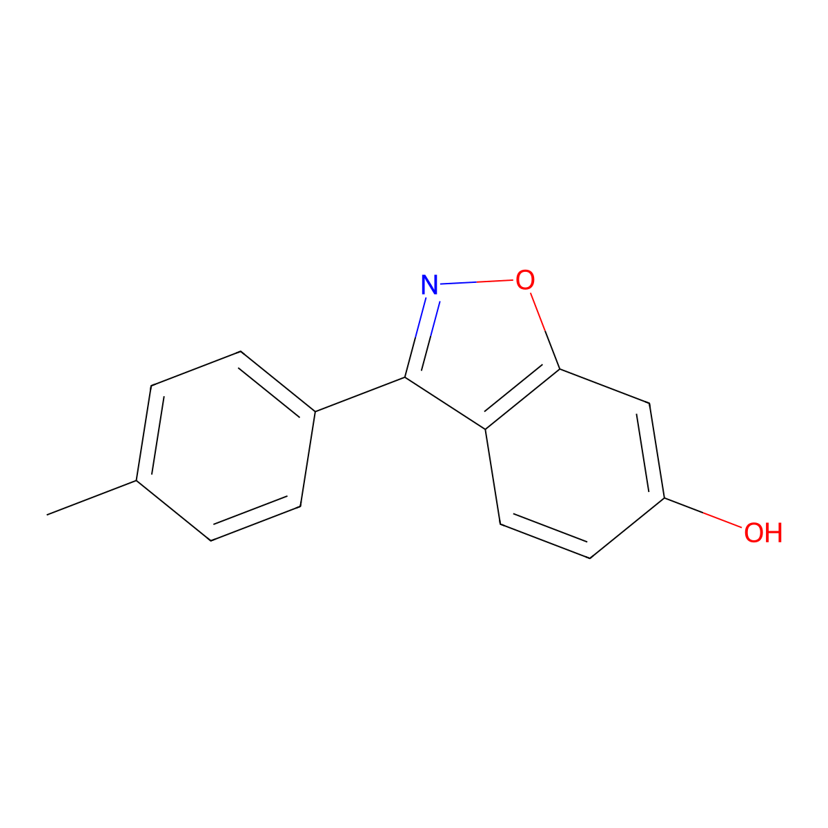 3-(4-Methylphenyl)-1,2-benzoxazol-6-ol molecular structure, CAS 1146938-64-8