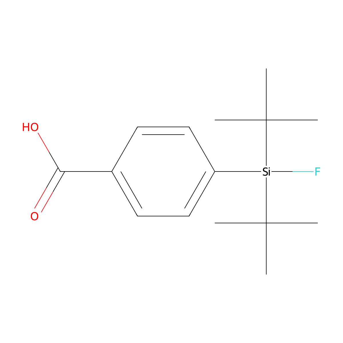 4-(DI-Tert-butylfluorosilyl)benzoic acid molecular structure, CAS 1146956-44-6