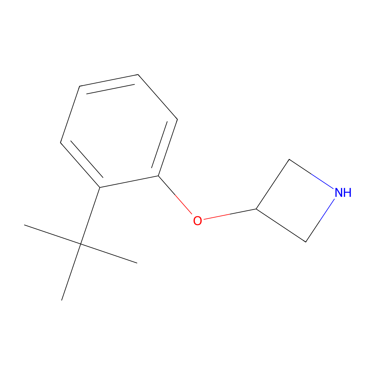 3-(2-Tert-butylphenoxy)azetidine molecular structure, CAS 1146956-90-2