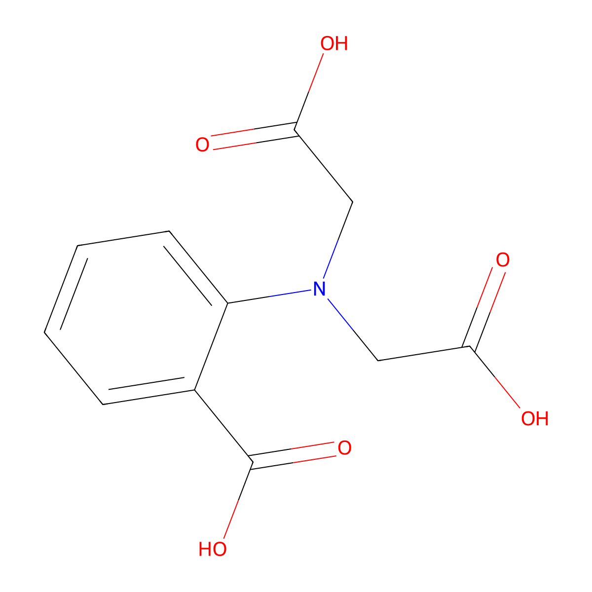 2-Carboxyphenyliminodiacetic acid molecular structure, CAS 1147-65-5