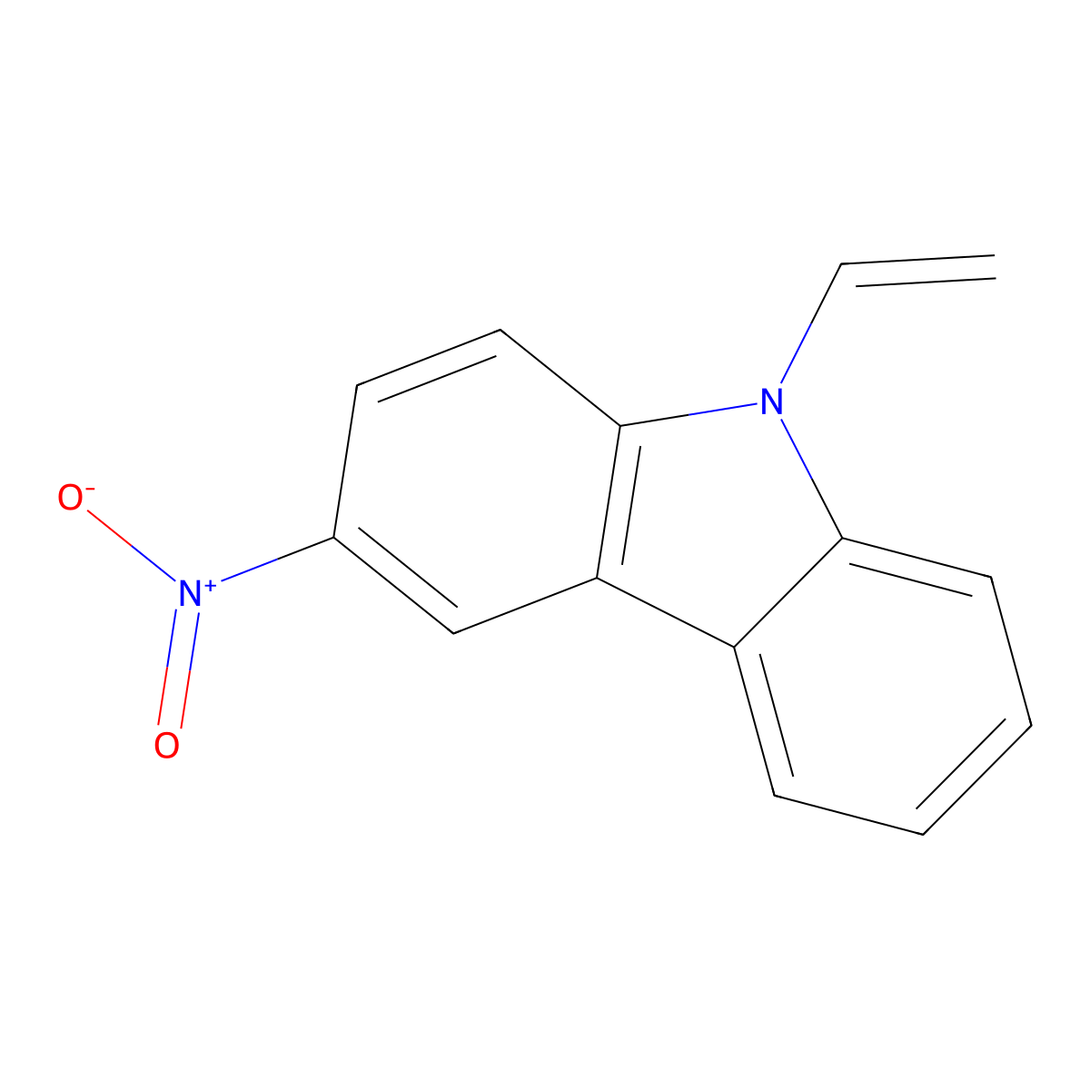 3-Nitro-9-vinylcarbazole molecular structure, CAS 1147-69-9