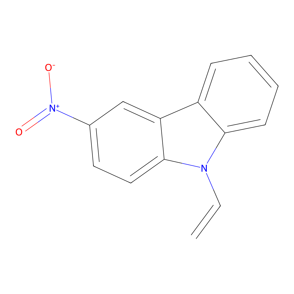 3-Nitro-9-vinylcarbazole molecular structure, CAS 1147-69-9