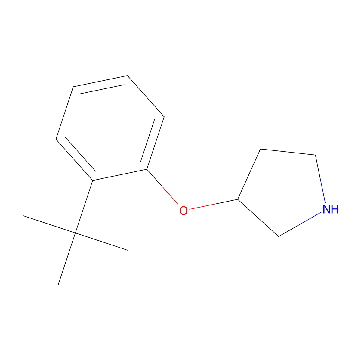 3-(2-Tert-butylphenoxy)pyrrolidine molecular structure, CAS 1147011-44-6