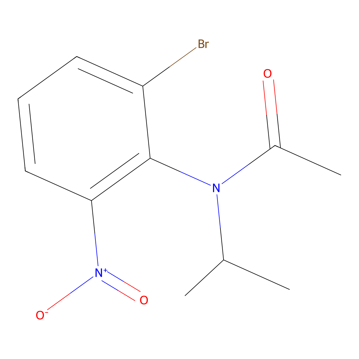N-(2-Bromo-6-nitrophenyl)-N-isopropylacetamide molecular structure, CAS 1147015-08-4