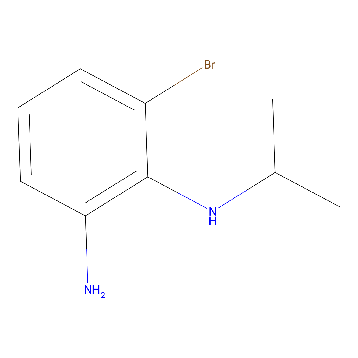 6-Bromo-N1-isopropylbenzene-1,2-diamine molecular structure, CAS 1147015-10-8