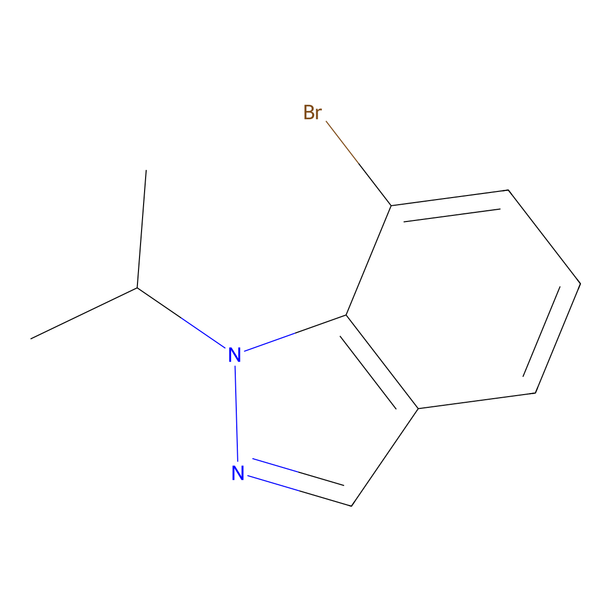 7-Bromo-1-isopropyl-1H-indazole molecular structure, CAS 1147015-33-5