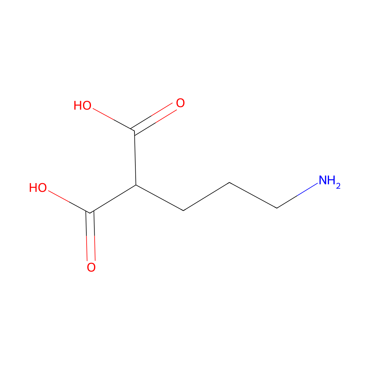 Propanedioic acid, (3-aminopropyl)- molecular structure, CAS 114703-18-3