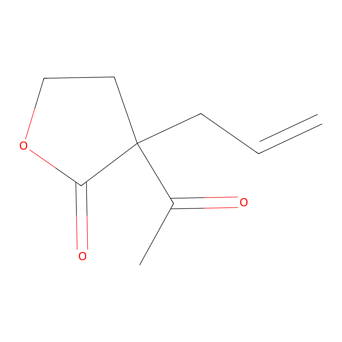 3-Acetyl-3-allyl-dihydro-furan-2-one molecular structure, CAS 114709-93-2