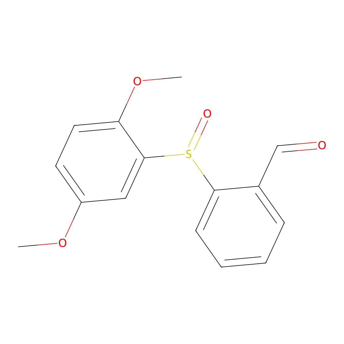 2-(2,5-Dimethoxyphenylsulfinyl)benzaldehyde molecular structure, CAS 1147093-26-2