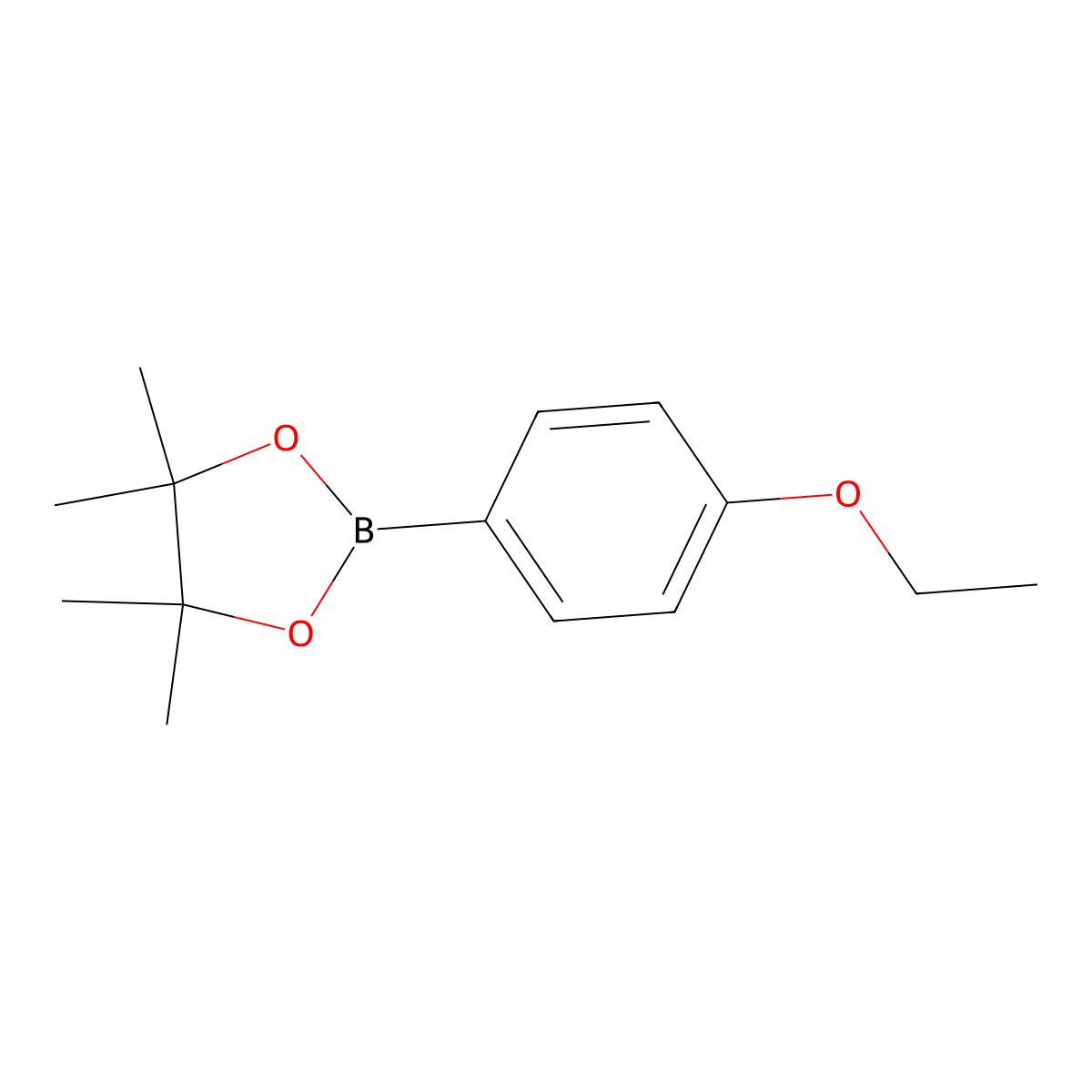 2-(4-Ethoxyphenyl)-4,4,5,5-tetramethyl-1,3,2-dioxaborolane molecular structure, CAS 1147105-68-7