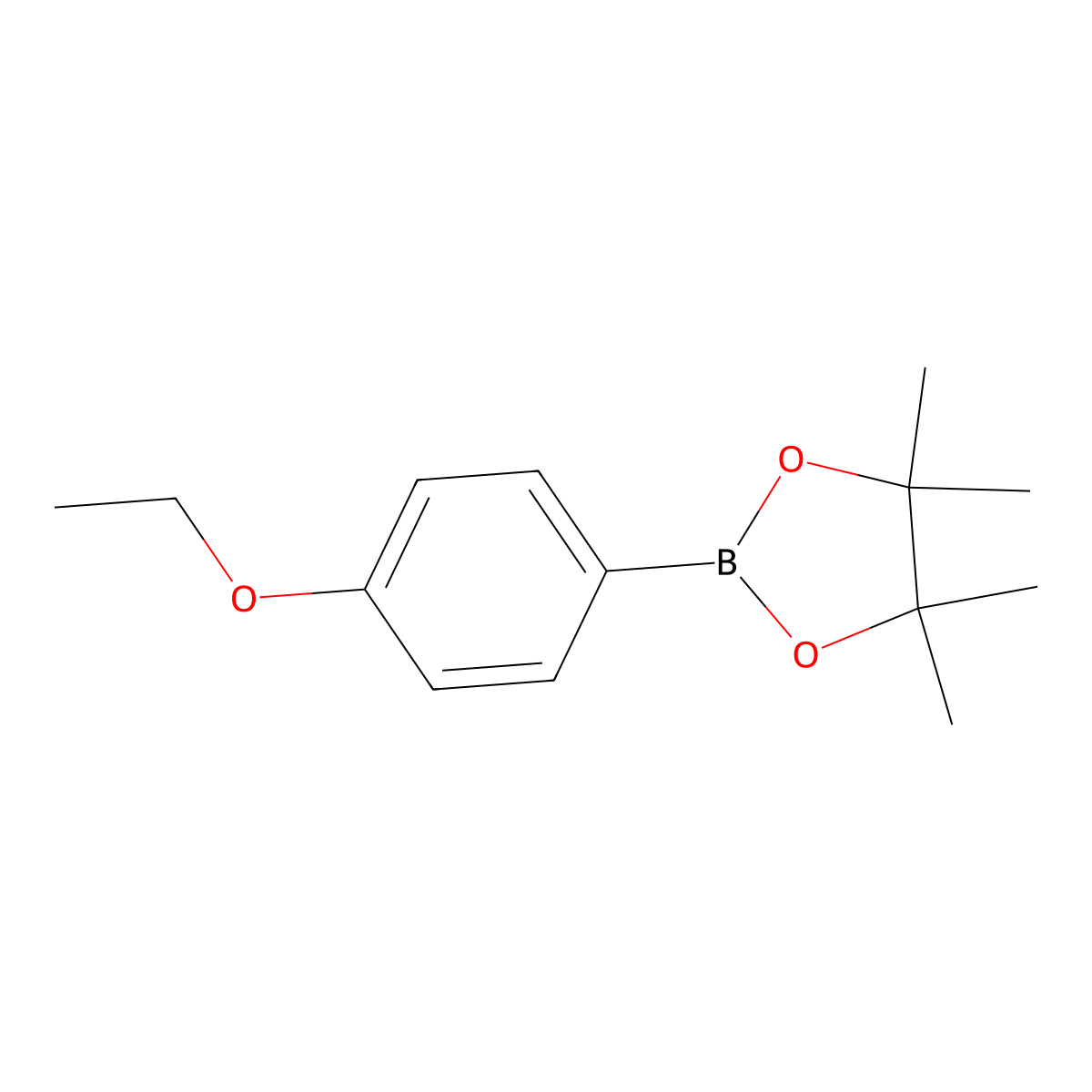 2-(4-Ethoxyphenyl)-4,4,5,5-tetramethyl-1,3,2-dioxaborolane molecular structure, CAS 1147105-68-7