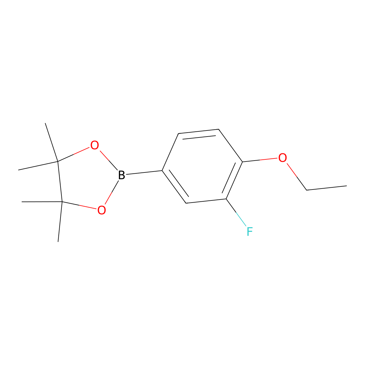 2-(4-Ethoxy-3-fluorophenyl)-4,4,5,5-tetramethyl-1,3,2-dioxaborolane molecular structure, CAS 1147106-23-7