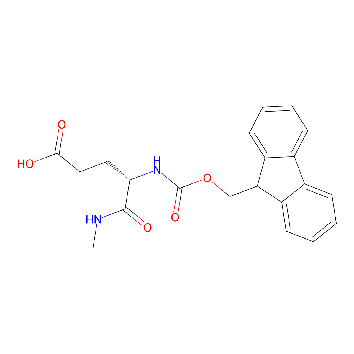 Fmoc-Glu-NHMe molecular structure, CAS 1147126-41-7