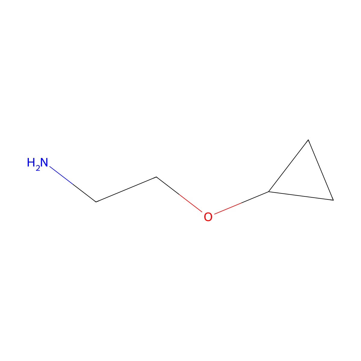 2-Cyclopropoxyethan-1-amine molecular structure, CAS 1147181-21-2