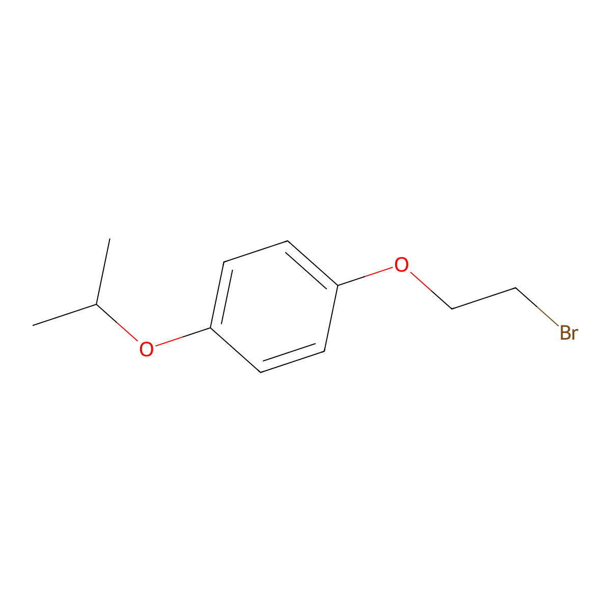 1-(2-Bromoethoxy)-4-(propan-2-yloxy)benzene molecular structure, CAS 1147187-03-8