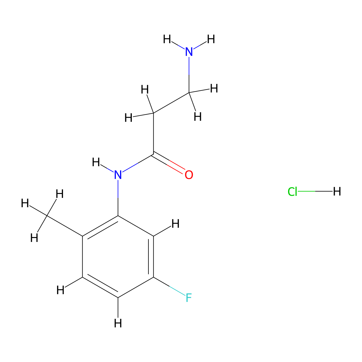 N~1~-(5-Fluoro-2-methylphenyl)-beta-alaninamide hydrochloride molecular structure, CAS 1147192-77-5