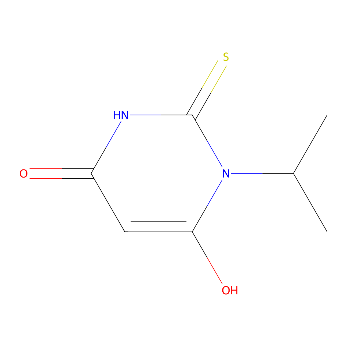 6-Hydroxy-1-isopropyl-2-thioxo-2,3-dihydropyrimidin-4(1H)-one molecular structure, CAS 1147213-53-3