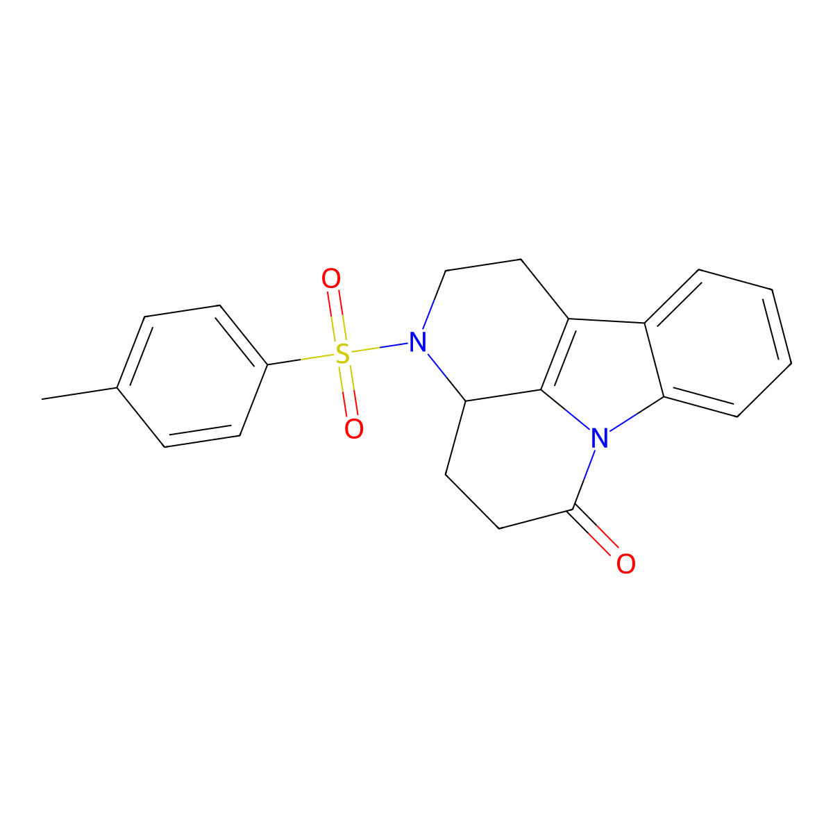 3-[(4-methylphenyl)sulfonyl]-1,2,3,3a,4,5-hexahydro-6H-indolo[3,2,1-de][1,5]naphthyridin-6-one molecular structure, CAS 1147215-58-4