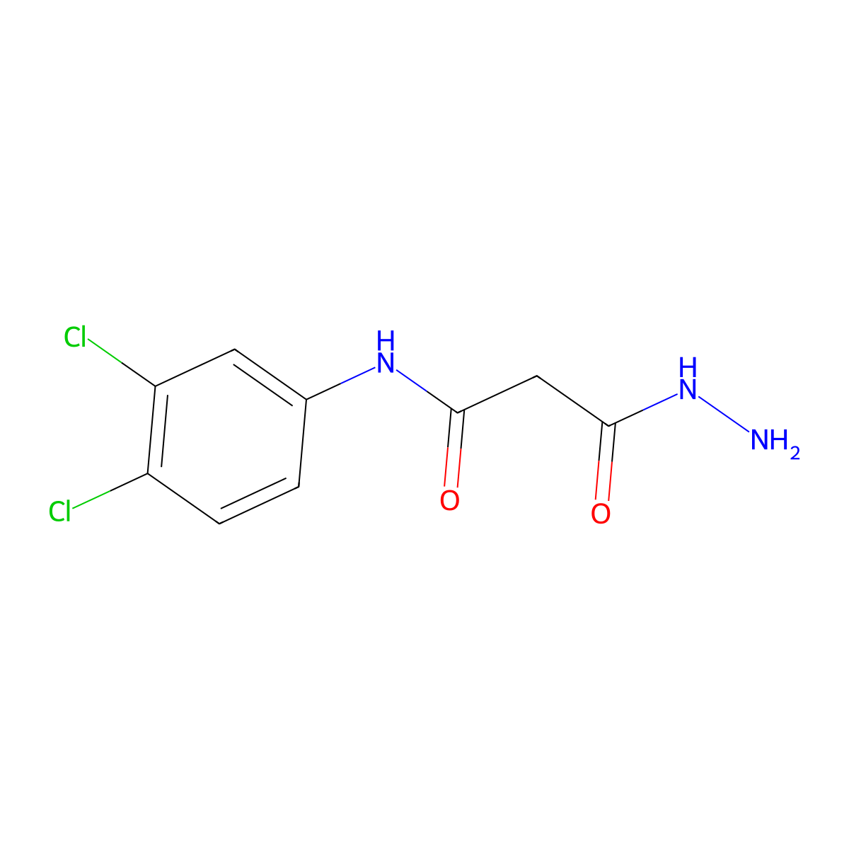 N-(3,4-Dichloro-phenyl)-2-hydrazinocarbonyl-acetamide molecular structure, CAS 1147218-91-4