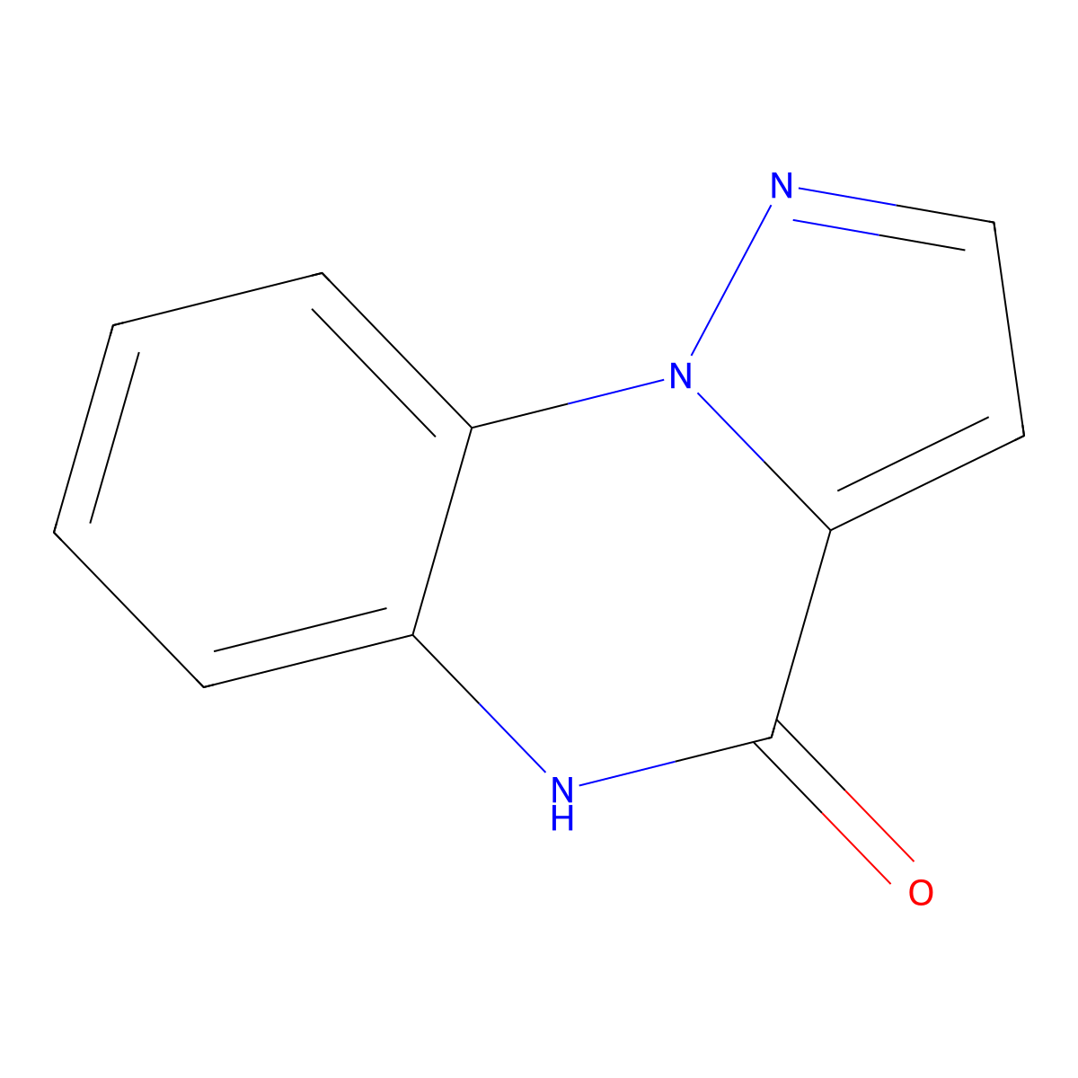 Pyrazolo[1,5-a]quinoxalin-4(5H)-one molecular structure, CAS 114722-60-0