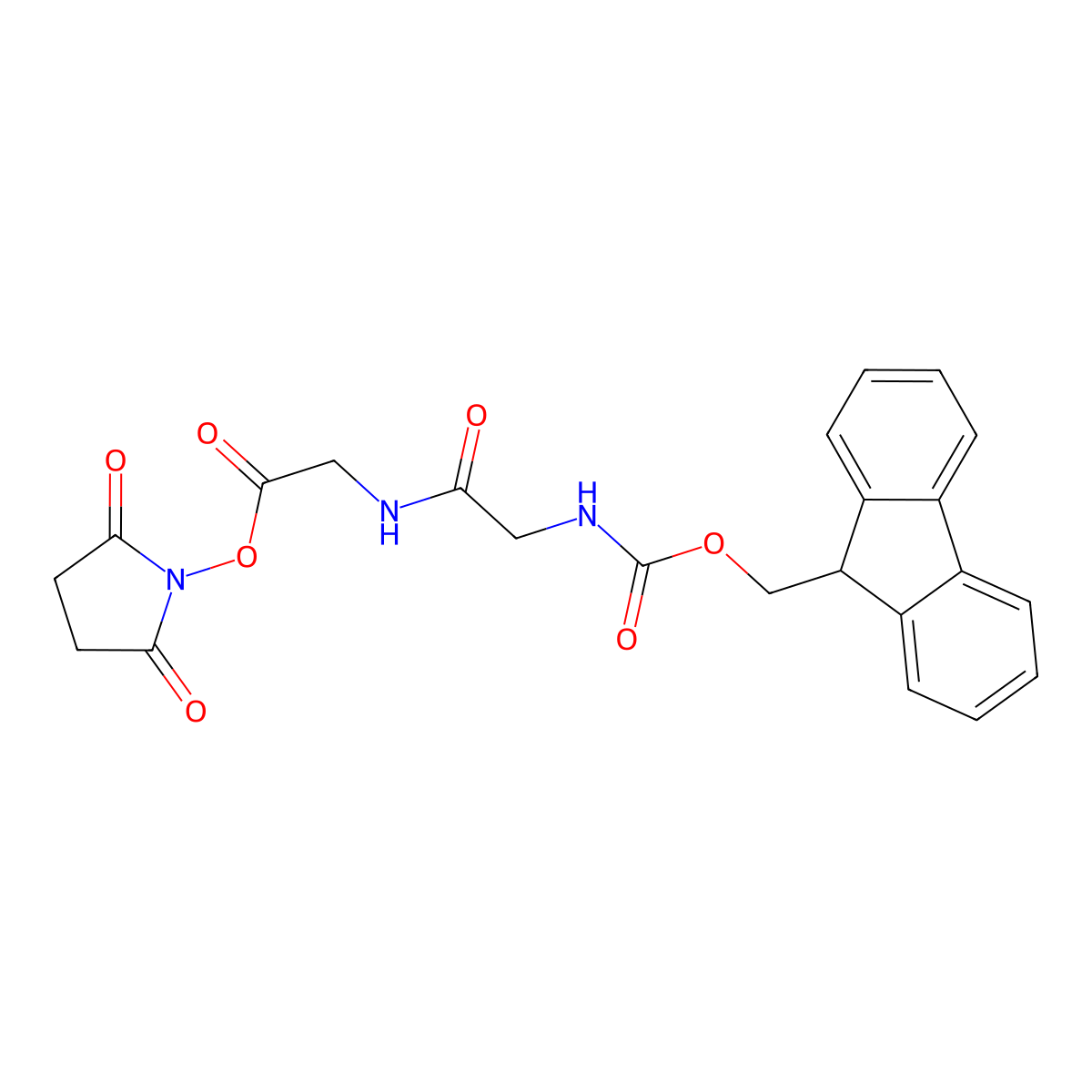 Fmoc-Gly-Gly-OSU molecular structure, CAS 114726-49-7