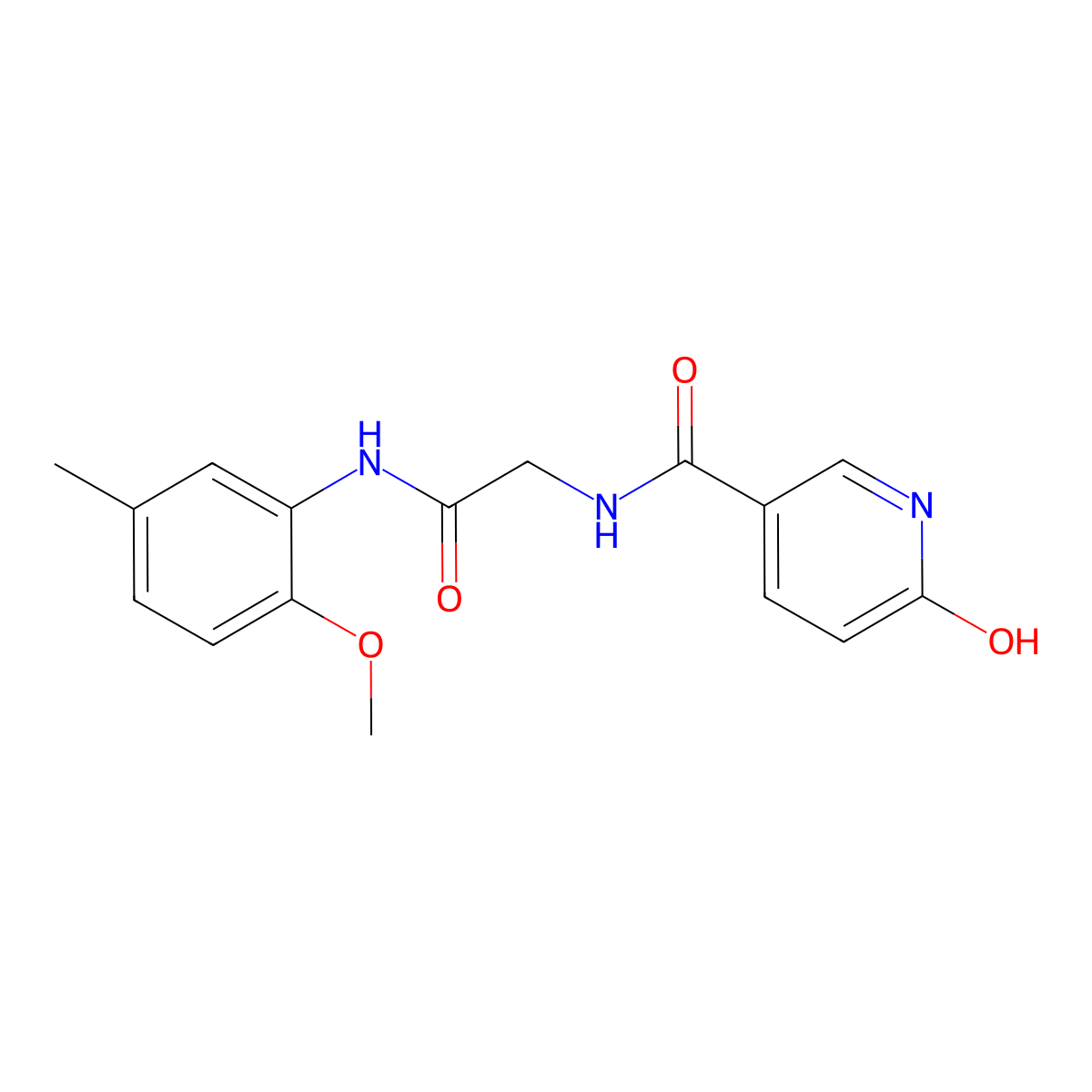 N-(2-((2-methoxy-5-methylphenyl)amino)-2-oxoethyl)-6-oxo-1,6-dihydropyridine-3-carboxamide molecular structure, CAS 1147281-32-0