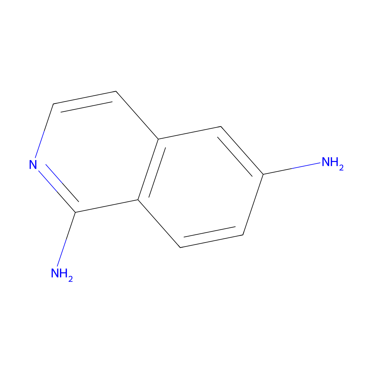 Isoquinoline-1,6-diamine molecular structure, CAS 1147347-51-0
