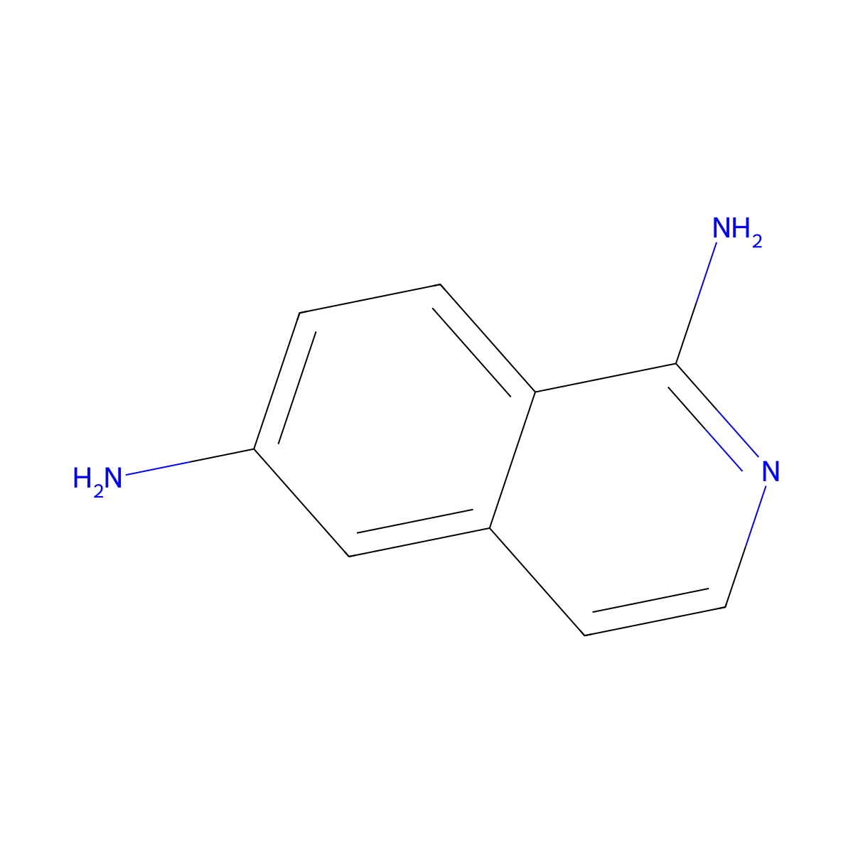 Isoquinoline-1,6-diamine molecular structure, CAS 1147347-51-0
