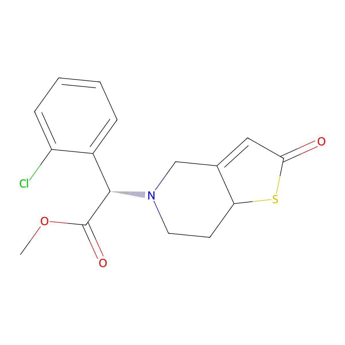 2-Oxo-clopidogrel molecular structure, CAS 1147350-75-1