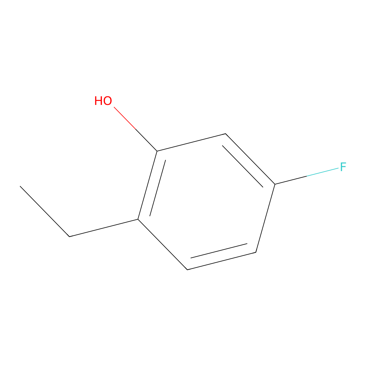 2-Ethyl-5-fluorophenol molecular structure, CAS 1147351-77-6