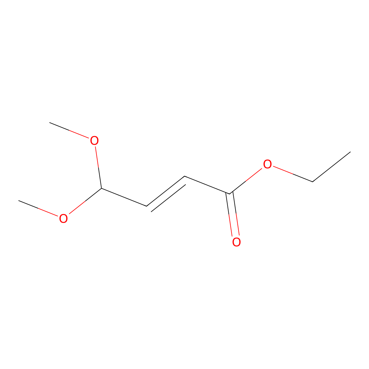 (E)-Ethyl 4,4-dimethoxybut-2-enoate molecular structure, CAS 114736-25-3