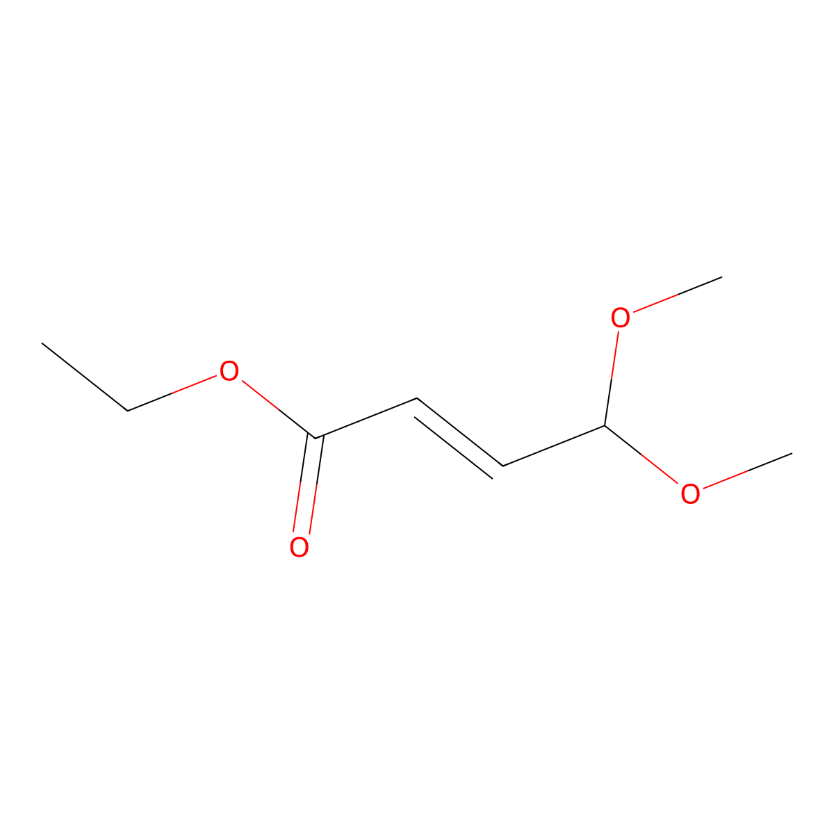 (E)-Ethyl 4,4-dimethoxybut-2-enoate molecular structure, CAS 114736-25-3