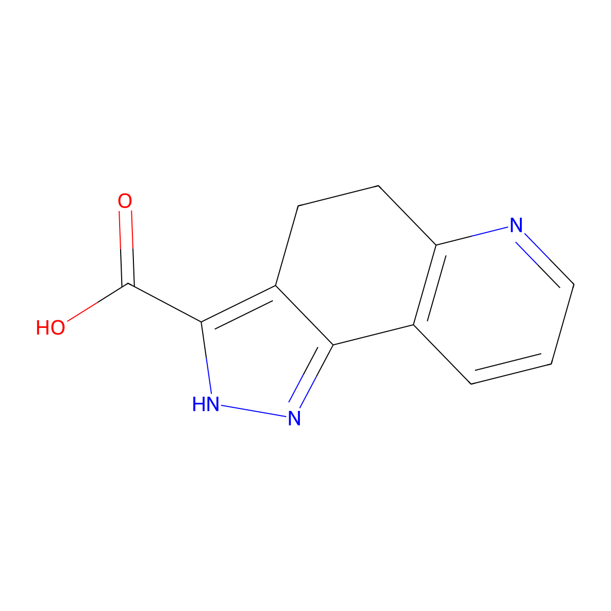 4,5-Dihydro-1h-pyrazolo[3,4-f]quinoline-3-carboxylic acid molecular structure, CAS 1147417-01-3