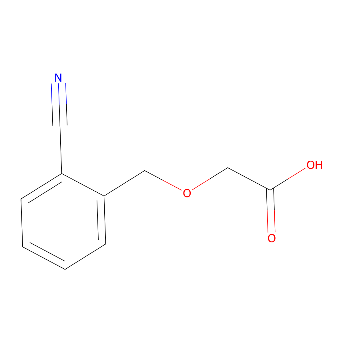 2-[(2-Cyanophenyl)methoxy]acetic acid molecular structure, CAS 1147417-43-3
