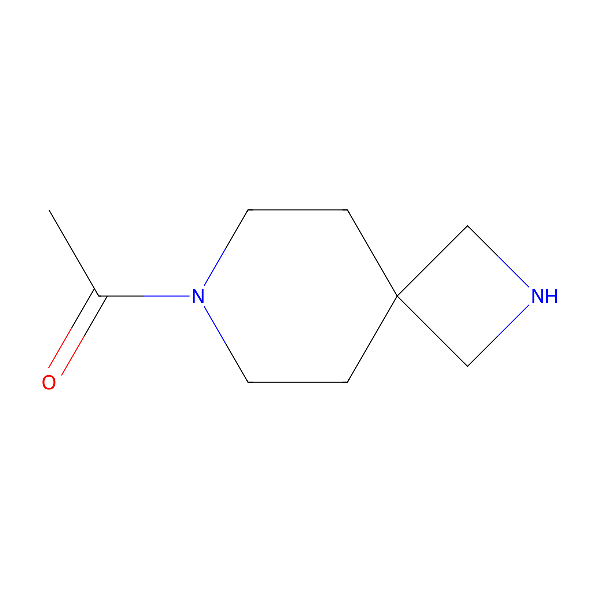 1-(2,7-Diazaspiro[3.5]nonan-7-yl)ethanone molecular structure, CAS 1147422-10-3